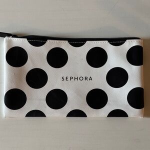 Sephora Black and White Dot Cosmetic Bag